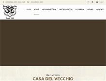 Tablet Screenshot of delvecchio.com.br